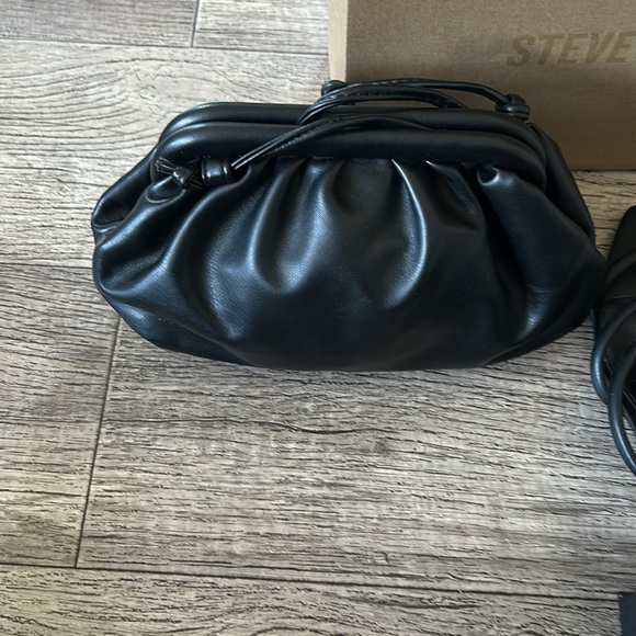 Steve Madden Black Strappy Heels and Clutch Set - Picture 6 of 9